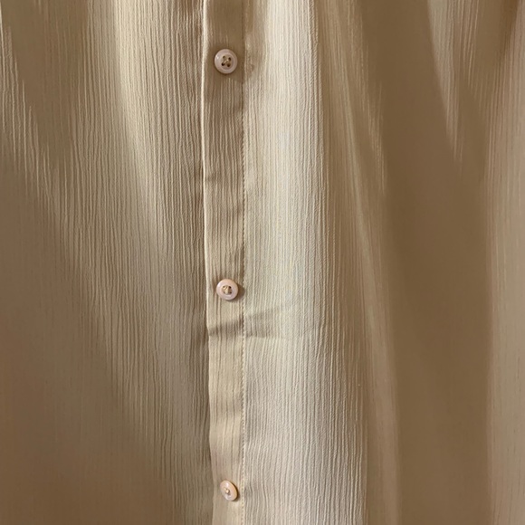 Express Ruffle Balloon Sleeve Shirt - Picture 2 of 6